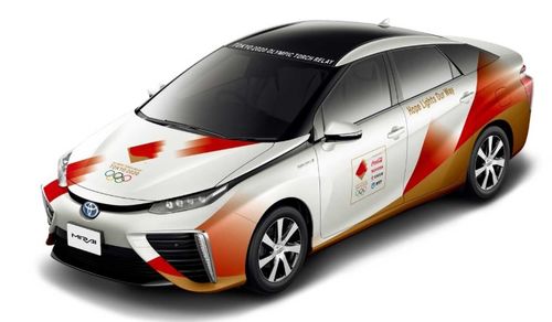 整體火炬色調 東京2020奧運會專用車輛設計公開